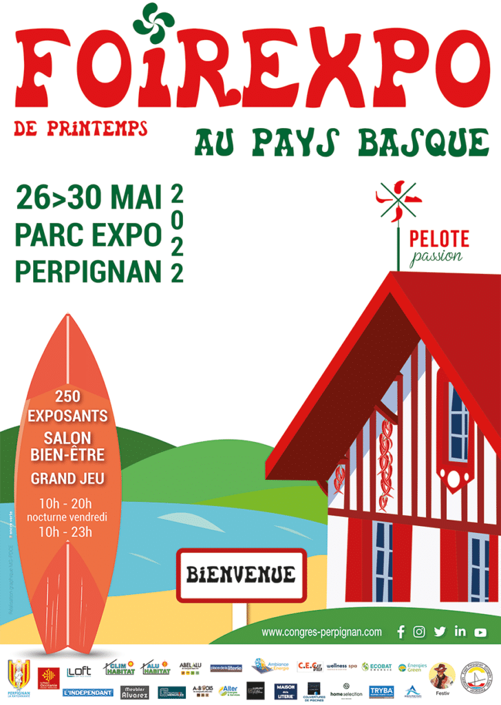affiche officielle foirexpo de printemps de perpignan 2022 Climatisation et électricité sur Perpignan